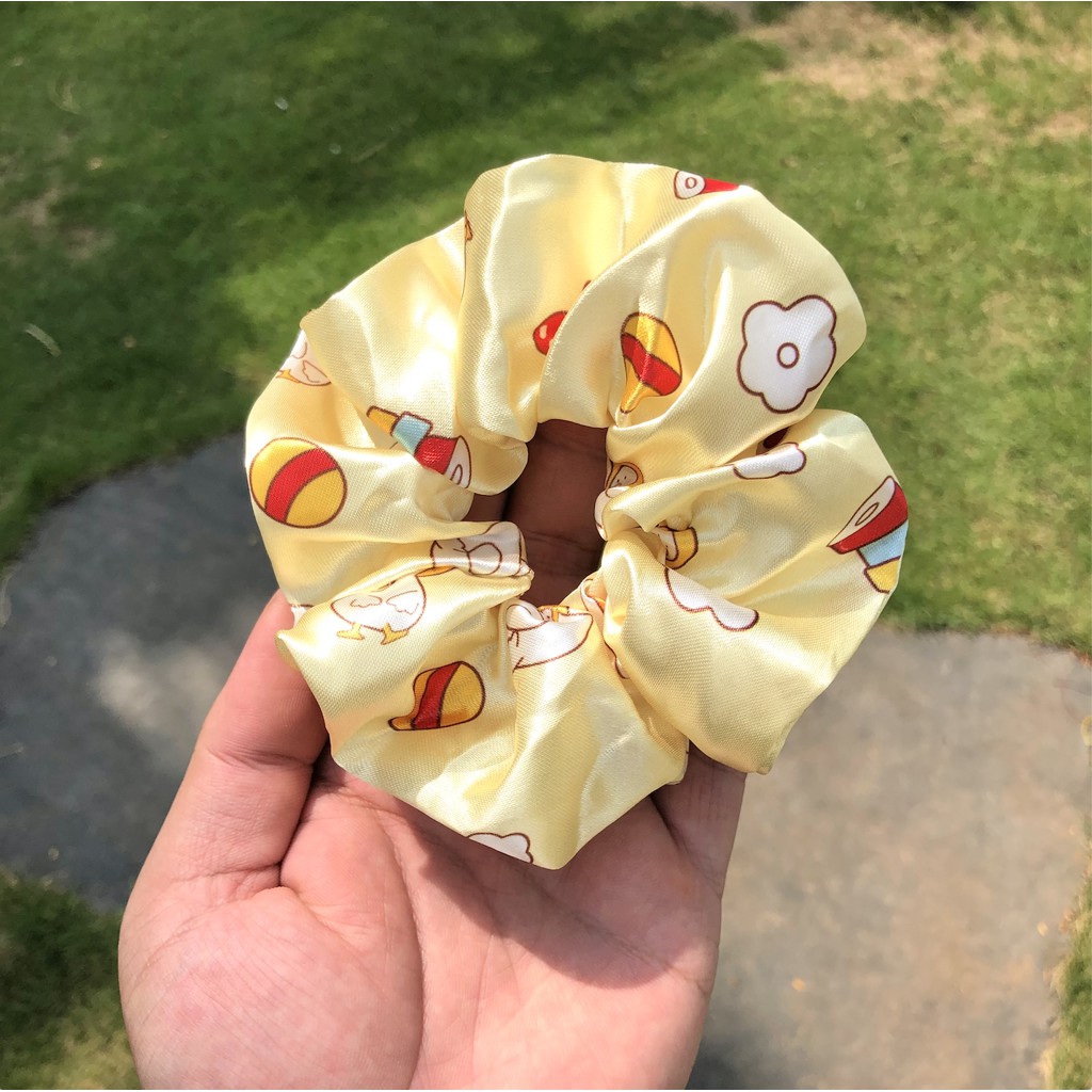 Cột tóc Scrunchies Khủng Long ú, Bò sữa siêu xinh CT115