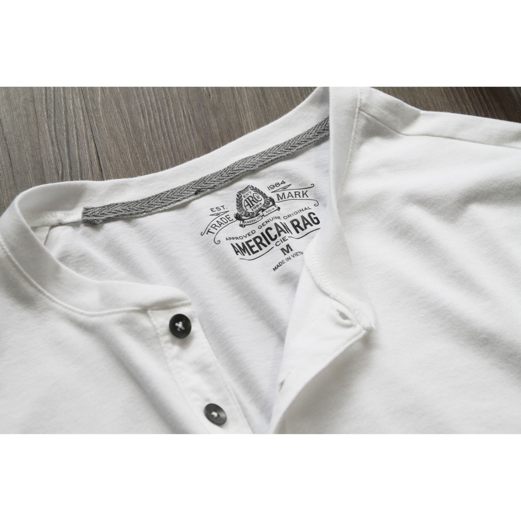 [M-78-85kg] Áo phông nam cổ cài khuy hàng hiệu American Rag