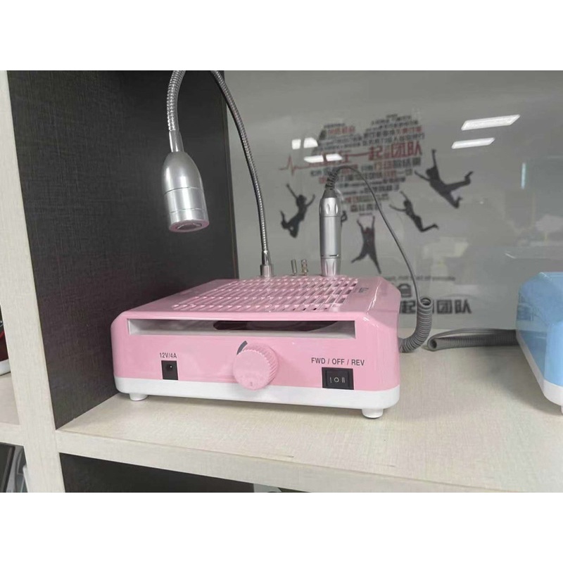 máy mài móng 3 in 1 máy hút bụi mài móng đèn led ibelive