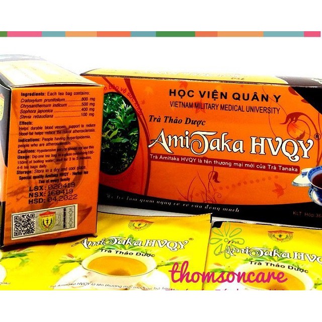 TRÀ AMITAKA – hạ huyết áp, giúp ngủ tốt, phòng ngừa đột quỵ