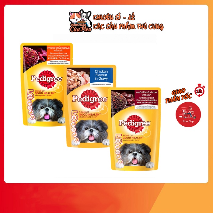 Pate Pedigree dạng sốt thơm ngon cho chó - 130g