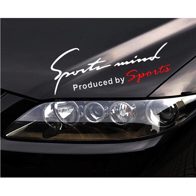 Tem decal dán xe Sport Mind nhiều màu dành cho mọi loại xe