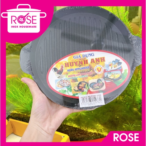 Chảo nướng thịt chống dính nướng HUỲNH ANH - chảo gang làm bò sốt hàu HUỲNH ANH tiện dụng
