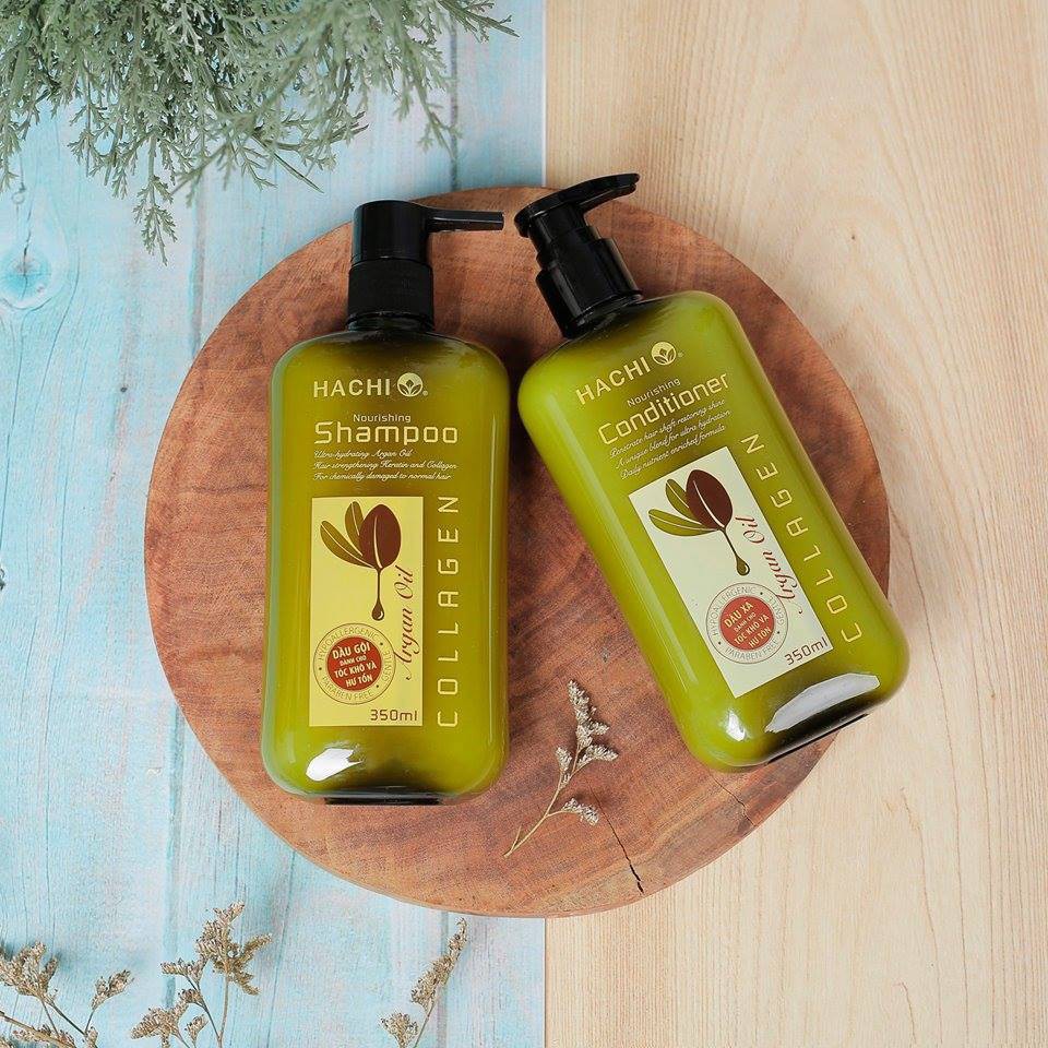 Dầu Xả Hachi ARGan dành cho tóc hư tổn giúp phục hồi hư tổn ARGAN [Chính Hãng] 350ml, 500ml,800ml Dầu gội xả ARGAN HACHI