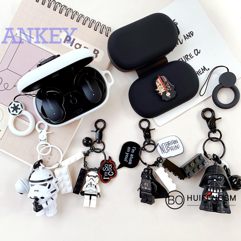 Bose QuietComfort Earbuds / Sport Earbuds Case Vỏ Bảo Vệ Hộp Sạc Tai Nghe Bluetooth Không Dây Bằng Silicon Màu Đen Cho Bose Quietcomfort