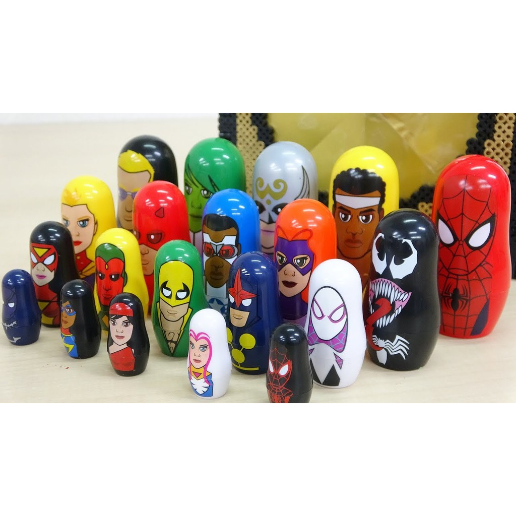 Đồ chơi giáo dục, đồ thủ công bằng gỗ. Phôi búp bê Nga Matryoshka, dùng để vẽ theo sở thích, tổ chức workshop