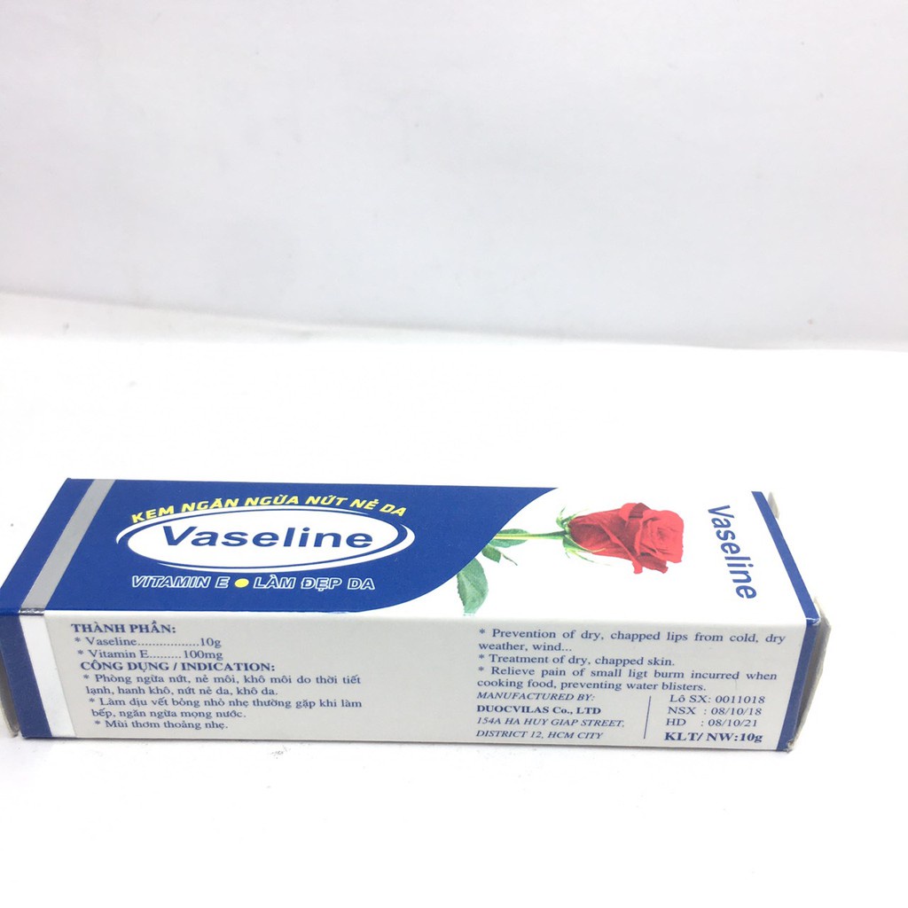 Kem Ngăn Ngừa Nứt Nẻ Na - Vaseline Hoa Hồng - Vaseline rose tuýp 10g Bổ Sung Vitamin E Làm Đẹp Da | BigBuy360 - bigbuy360.vn