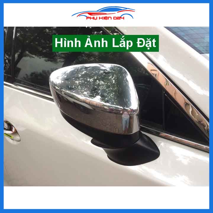 Ốp gương Mazda CX8 2019-2020-2021-2022 mạ crom bảo vệ chống trầy trang trí làm đẹp xe