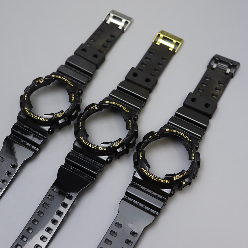 Dây Đeo + Ốp Silicon Mịn Với Công Cụ, G-ShockGA-110 Cho Casio GA-140 GA100 GA120 GD-120 GA150 GA200 GA300/GLS-100 100/110/Bộ Nhựa 110/120 Công Cụ Kèm Theo