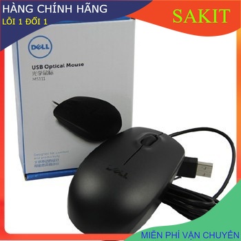 Chuột Dell (Hàng Dây) - MS111 Bảo Hành 12 Tháng.