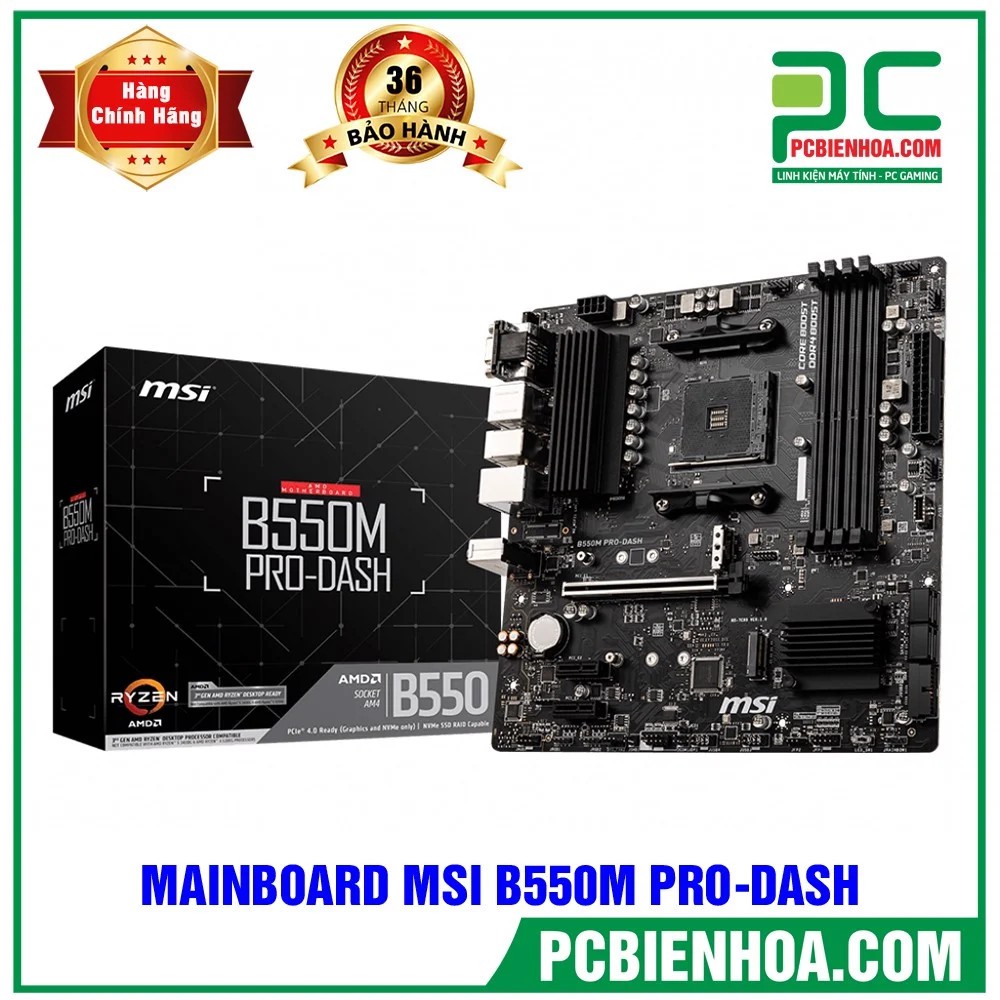MAINBOARD MSI B550M PRO-DASH ( AM4 / M-ATX / 4XDDR4 )