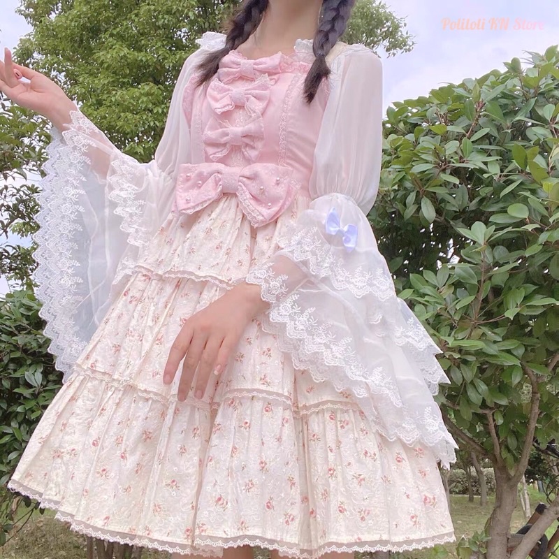 Áo Blouse Lolita offbrand tay Hime
