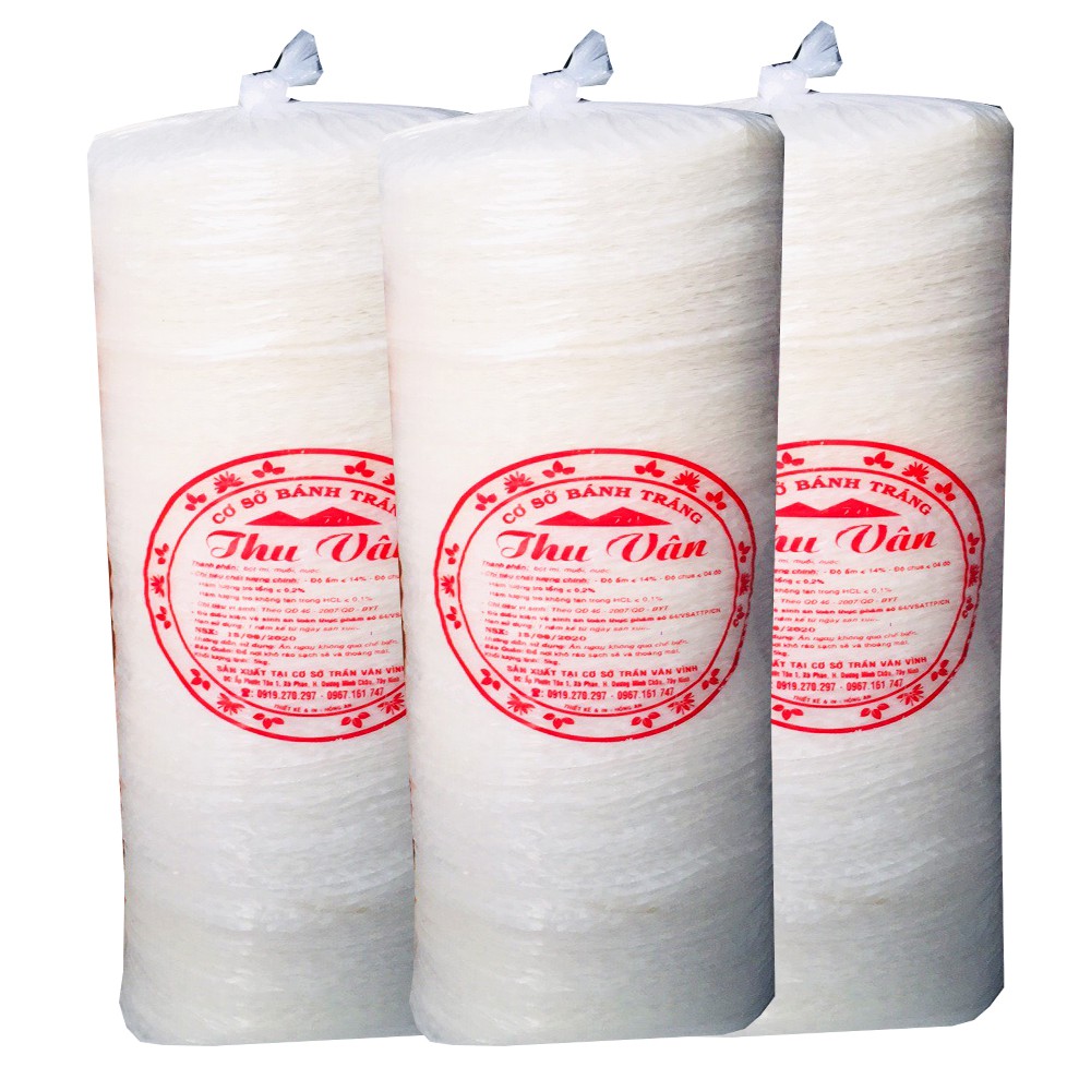 Bánh tráng trắng dẻo đặc sản Tây Ninh 500g (dùng cuốn thịt luộc, gỏi cuốn) | BigBuy360 - bigbuy360.vn