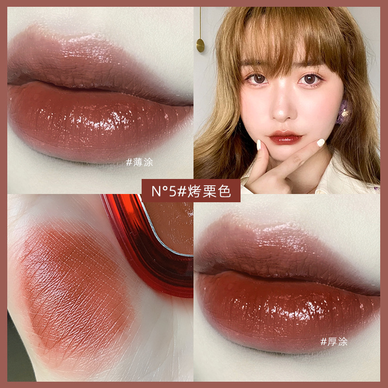 (Hàng Mới Về) Son Dưỡng Môi Có Màu Gella's Pot Lip Dạng Hũ Tặng Kèm Cọ Đánh Son