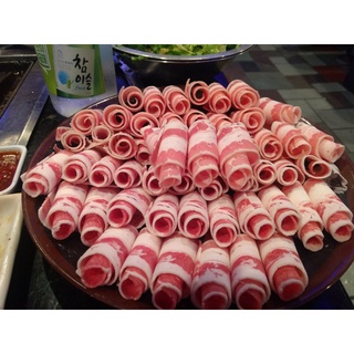 Ba chỉ heo cuộn 500gr - nướng bbq - lẩu