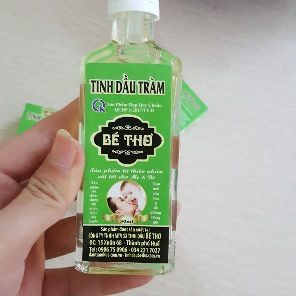 Tinh dầu tràm gió Bé Thơ giúp tránh gió, chống cảm lạnh cho bé 50ml