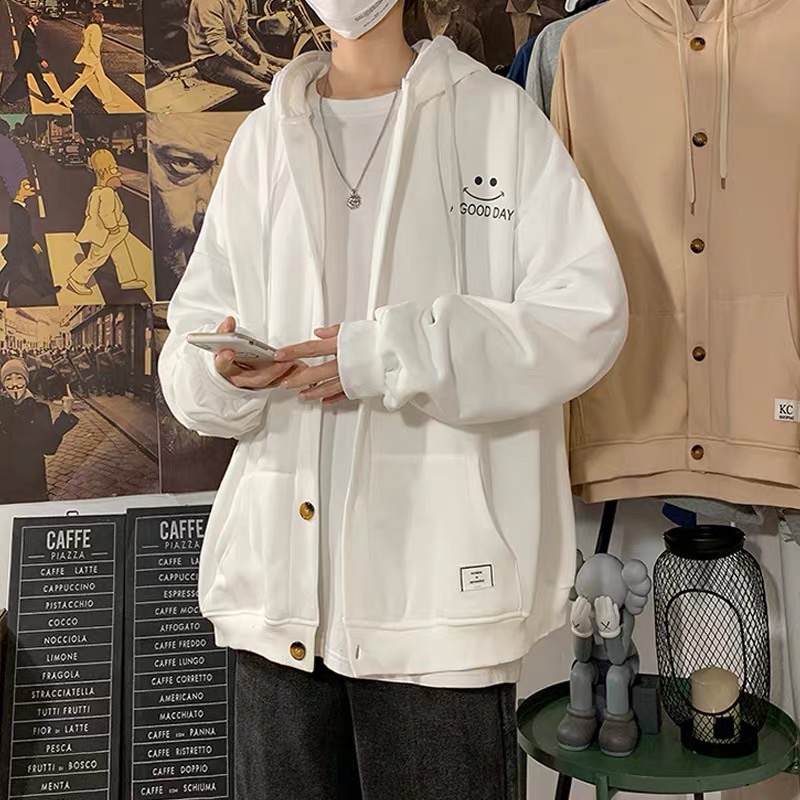 [SIÊU SALE]ÁO KHOÁC NỈ MẶT CƯỜI - MẪU HÓT 2021 KÈM VIDEO ẢNH THẬT | BigBuy360 - bigbuy360.vn