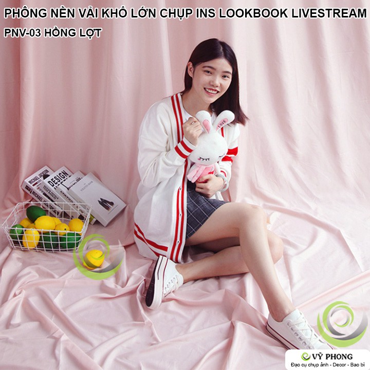 PHÔNG NỀN VẢI KHỔ LỚN CHỤP ẢNH TRANG TRÍ INS LOOKBOOK LIVESTREAM PNV