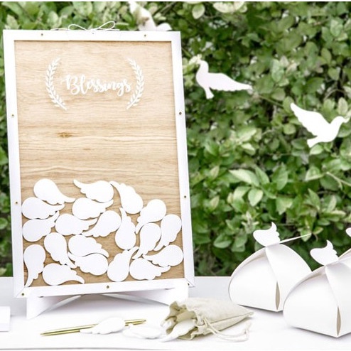 Hộp Thả Tim Dáng Chữ Nhật Thiết Kế Theo Yêu Cầu| Thao Wedding Guestbook