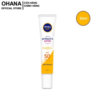 Tinh Chất Chống Nắng Và Dưỡng Trắng Da Nivea Sun Serum SPF50+ PA+++ 30ml - Vàng - 86016