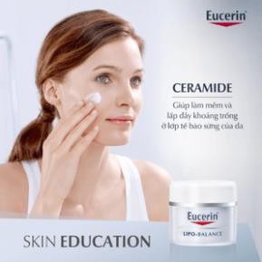 Hàng Đức- Kem Dưỡng Ẩm Eucerin Chuyên Sâu Dành Cho Da Khô, Da Nhạy Cảm-Eucerin Lipo Balance 50ml