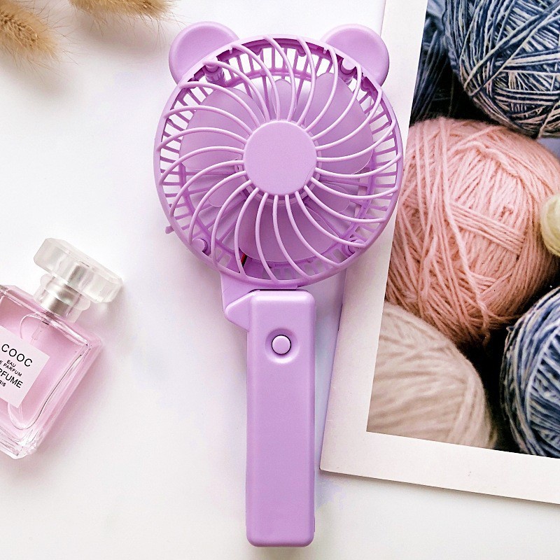 Quạt mini gấp gọn dễ thương FOLDING FAN sạc cổng USB cầm tay tiện lợi dùng đi học, du lịch