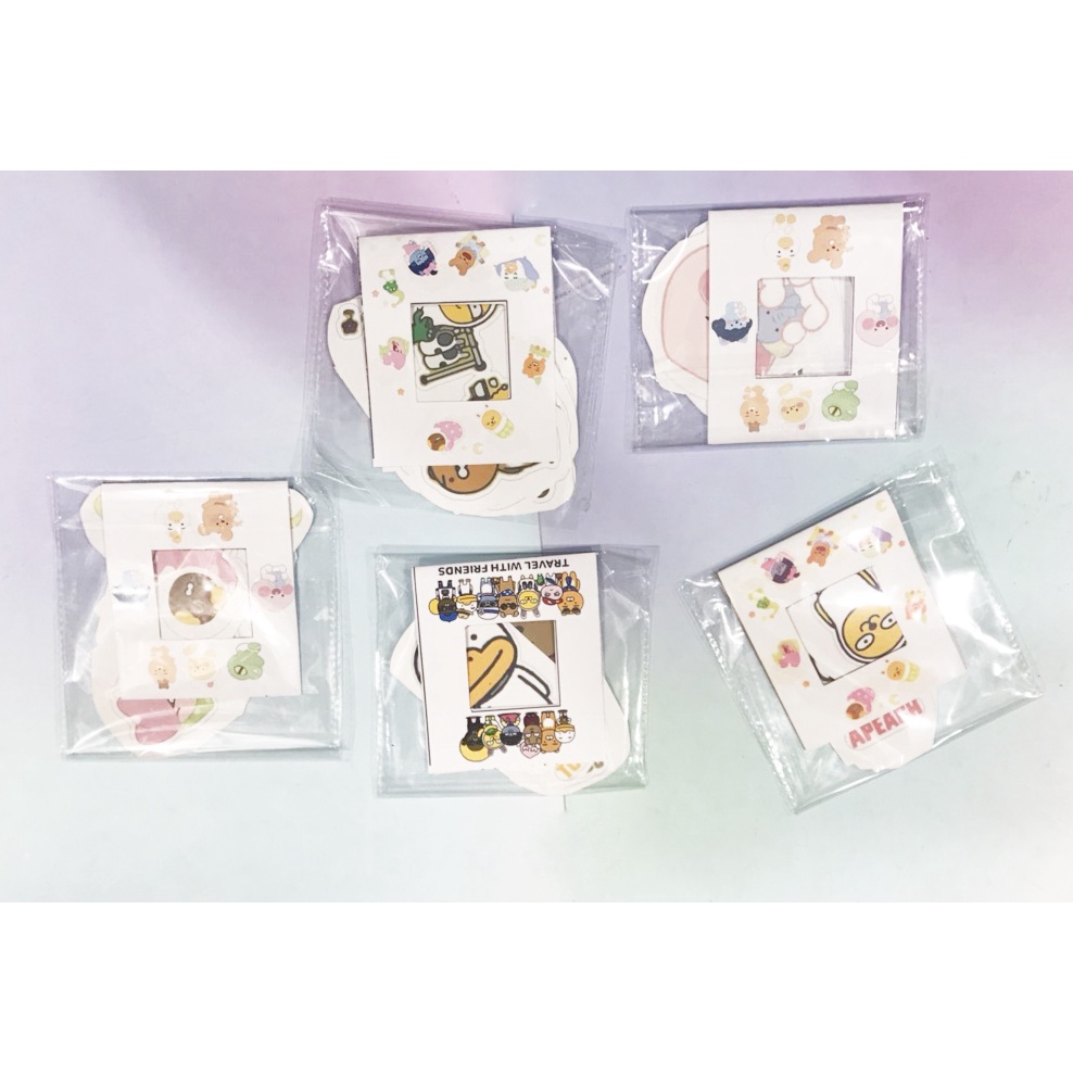 sticker bé đào cắt rời size to SCI13 có bao giấy cute dễ thương bullet journal