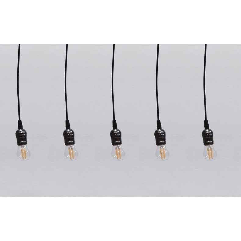 Bộ 5 dây đèn thả cổ điển Vintage bóng led Edison G45 4W