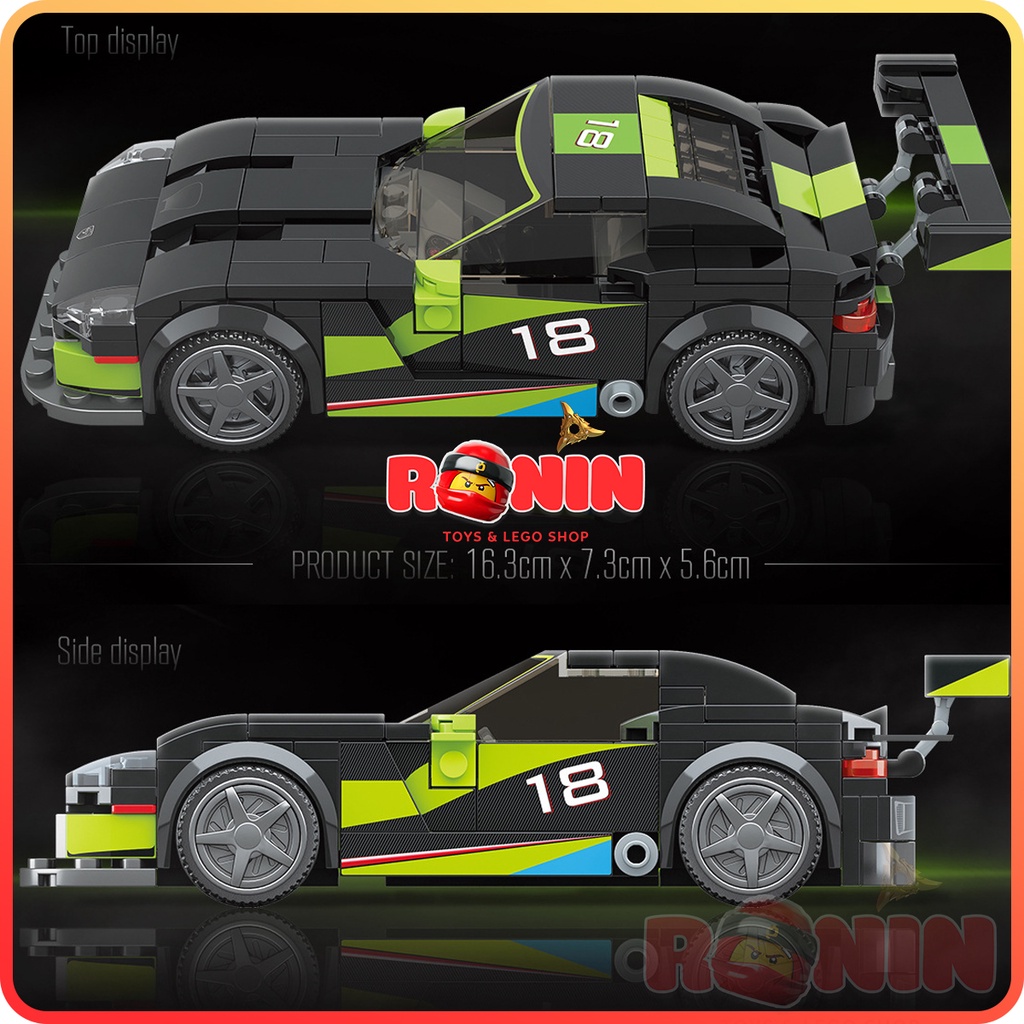 Bộ Đồ Chơi Lắp Ráp Lego Xe Đua Tốc Độ Dodge Viper ACR / Siêu Xe Racing Series
