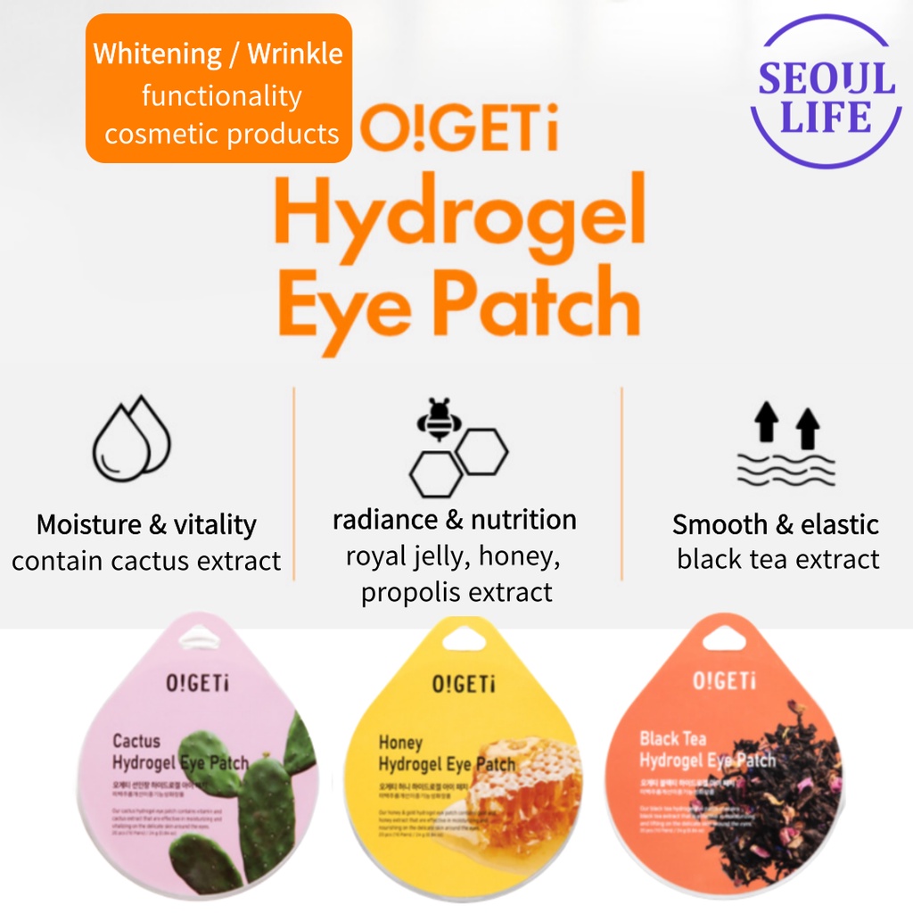 Ogeti O get Hydrogel Eye Patch 20 chiếc / Kim sejeong / đề xuất kinh doanh