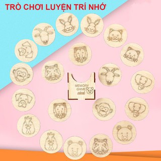 Trò Chơi Lật Hình Rèn Luyện Trí Nhớ Bằng Gỗ Tự Nhiên