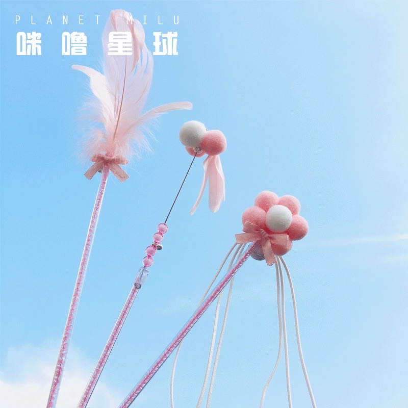 Set cần câu 3 cái cho mèo