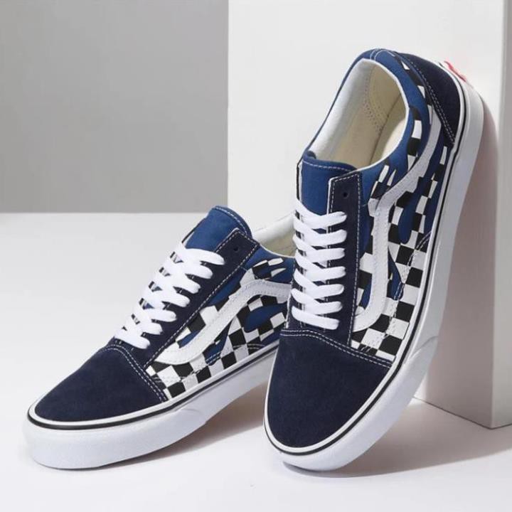 Xả [XẢ KHO] Giày Vans CHECKER FLAME OLD SKOOL Sneaker Đầu Lâu Mới (Hàng Sẵn) . ^ new2021 ' ' * ˢ