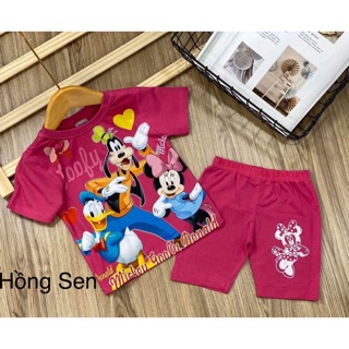 Đồ bộ hình in 3d bé gái 9-20kg