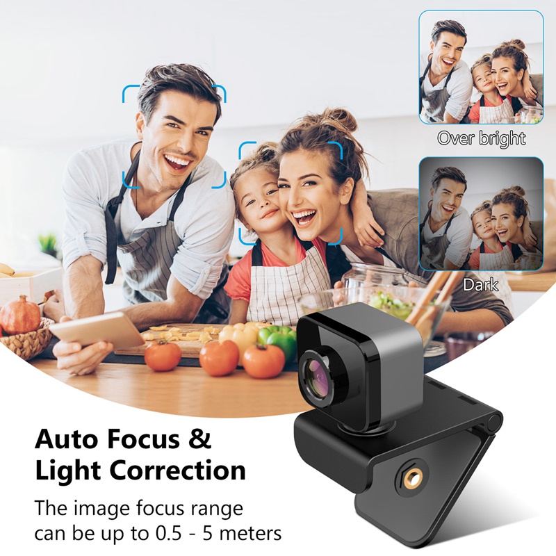 Webcam 1080p Hd Tích Hợp Micro Tự Động Lấy Nét Video Với Phích Cắm Usb | BigBuy360 - bigbuy360.vn