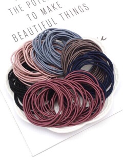 set 100 thun buộc tóc túi zip mẫu mới.