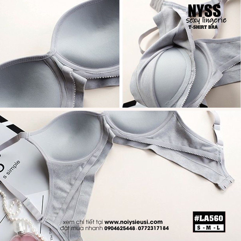 Áo Lót Không Gọng T-Shirt Bra Cotton LA560 Gợi Cảm Hot Hit New 2020