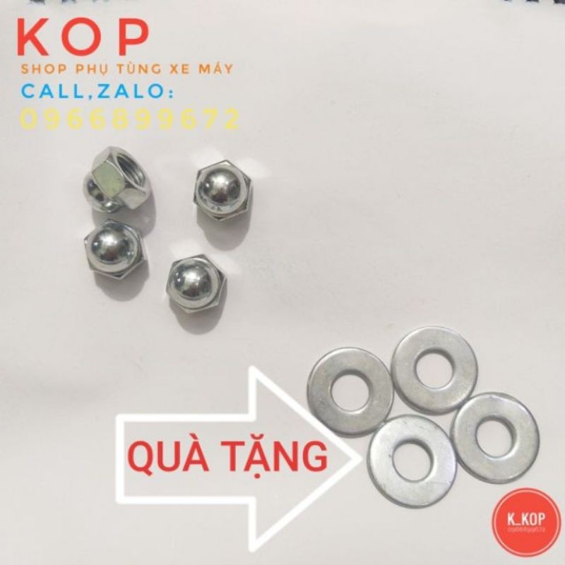 Ốc bắt giảm sóc sau xe máy, tặng 4 long đền  (Giá 4 con)