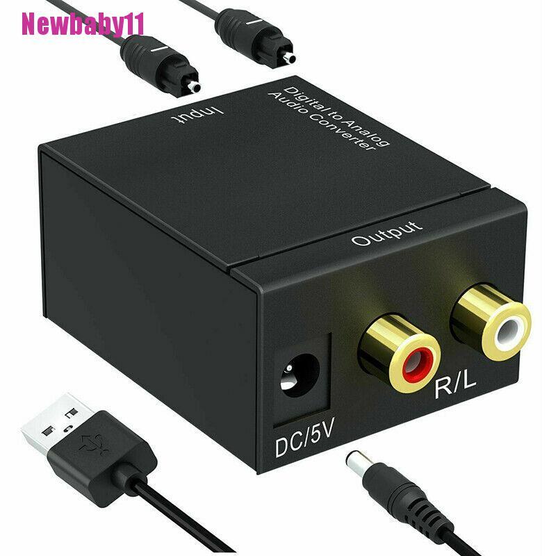 Bộ chuyển đổi âm thanh quang đồng trục Toslink kỹ thuật số sang cổng nối âm thanh tương tự RCA L / R 3.5mm [New11]