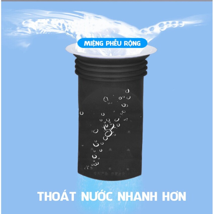 Ngăn mùi hôi cống bằng ống phễu silicon tiện dụng siêu bền ngăn chặn chuột gián bò vào vệ sinh sạch sẽ SIGO
