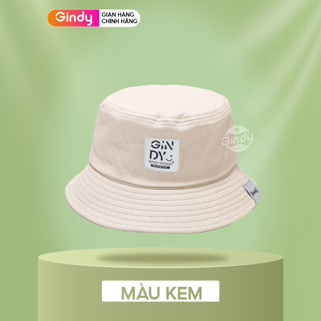 Mũ bucket trơn GINDY Nón tai bèo vành cụp trơn nhiều màu sắc Ulzzang form unisex nam nữ M001