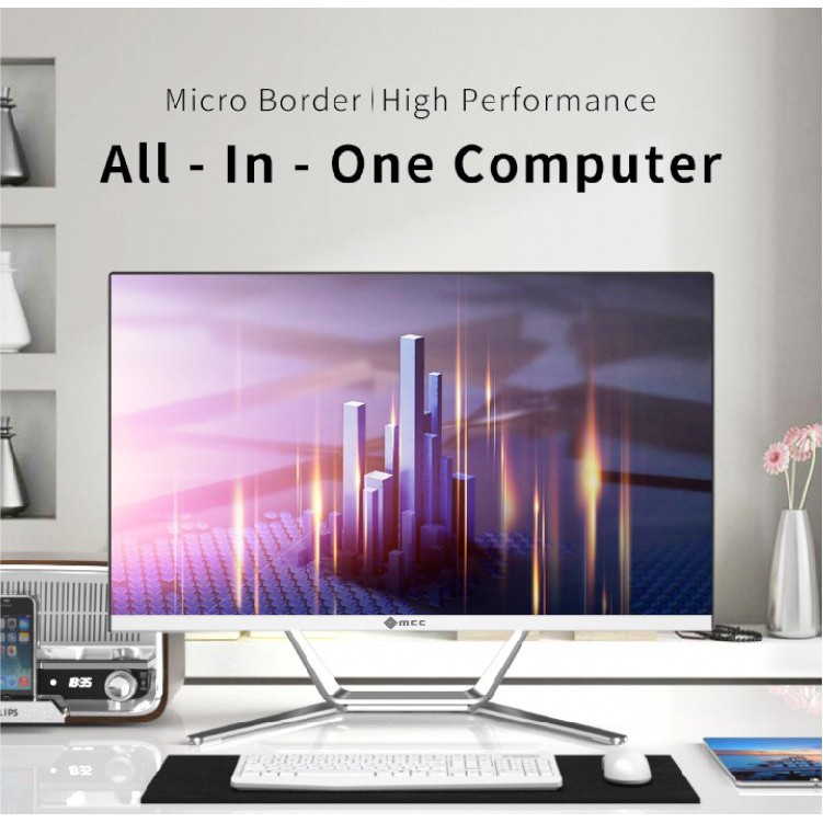 Bộ PC All In One MCC 1482C4 Home Office Computer CPU i5 10400/ Ram8G/ SSD240G/ Wifi/ IPS 24 inch curved