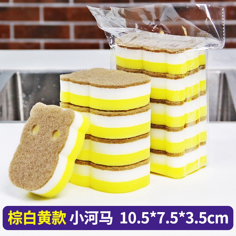 Miếng Bọt Biển Cotton Hai Lớp Dày Dặn Dùng Để Lau Chùi Nồi Chảo Rửa Chén Dĩa Trong Nhà Bếp