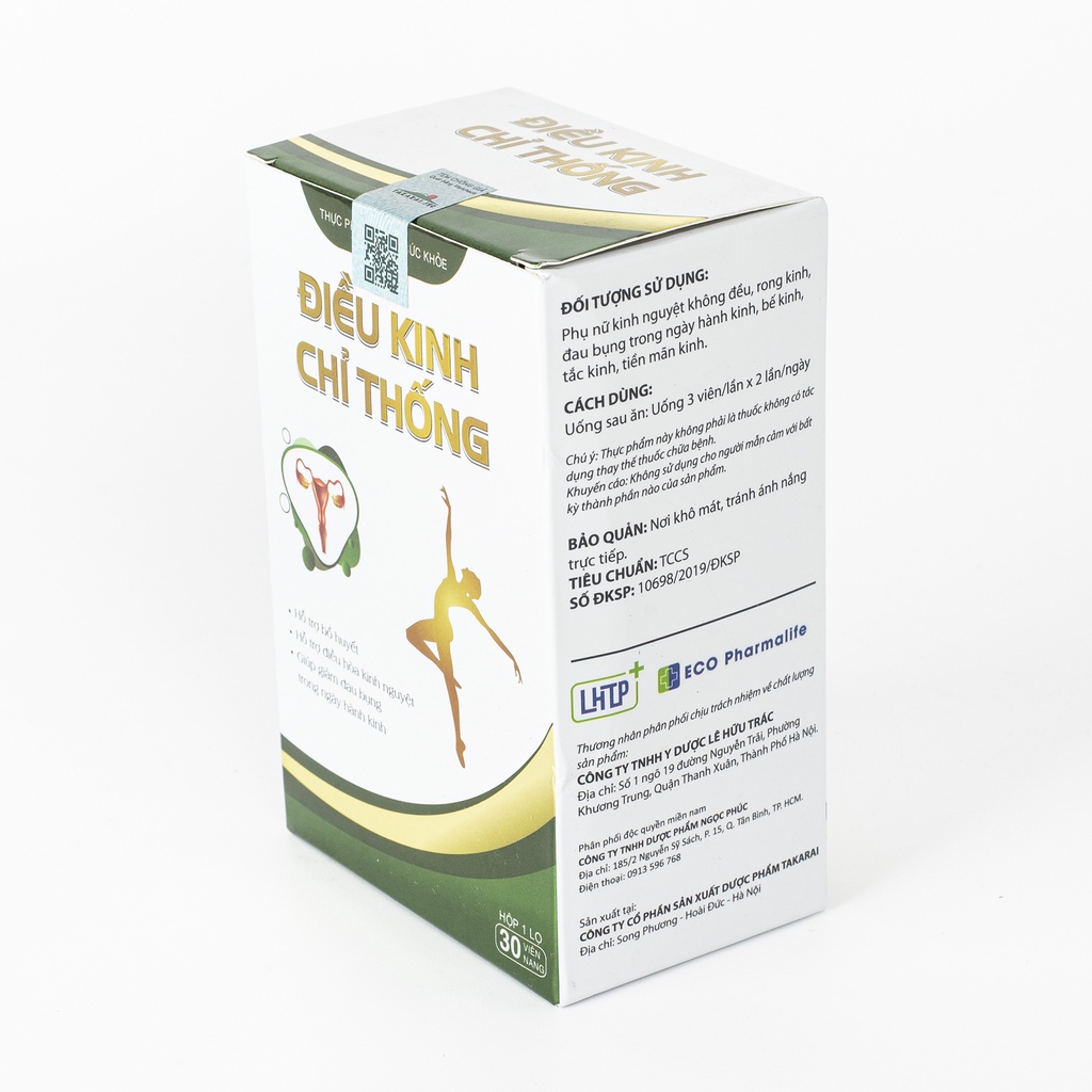 Điều Kinh Chỉ Thống - Dứt đau bụng kinh, rong kinh, bế kinh, tắc kinh, Điều hòa Kinh Nguyệt giá siêu tốt
