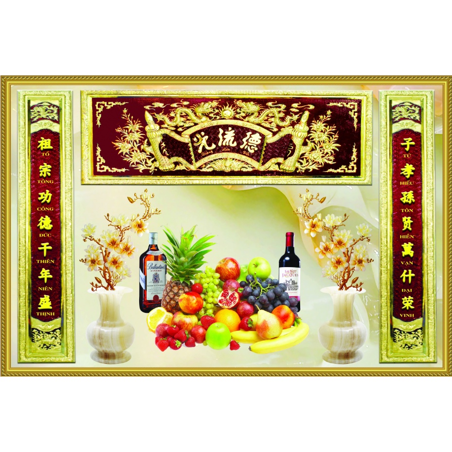 Tranh phòng thờ, bàn thợ in theo mọi kích thước yêu cầu