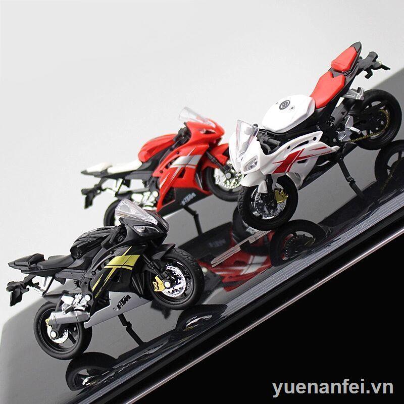 Đầu máy Kawasaki h2 mô phỏng xe mô tô Yamaha R6 mô hình mô tô Ducati đồ trang trí đồ chơi cậu bé hợp kim