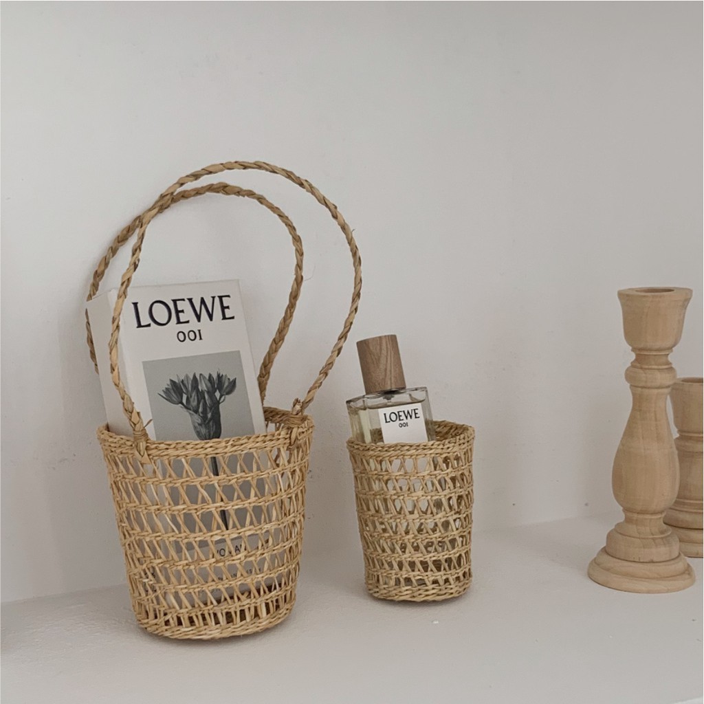 Giỏ đan đựng vật dụng tiện lợi xinh xắn