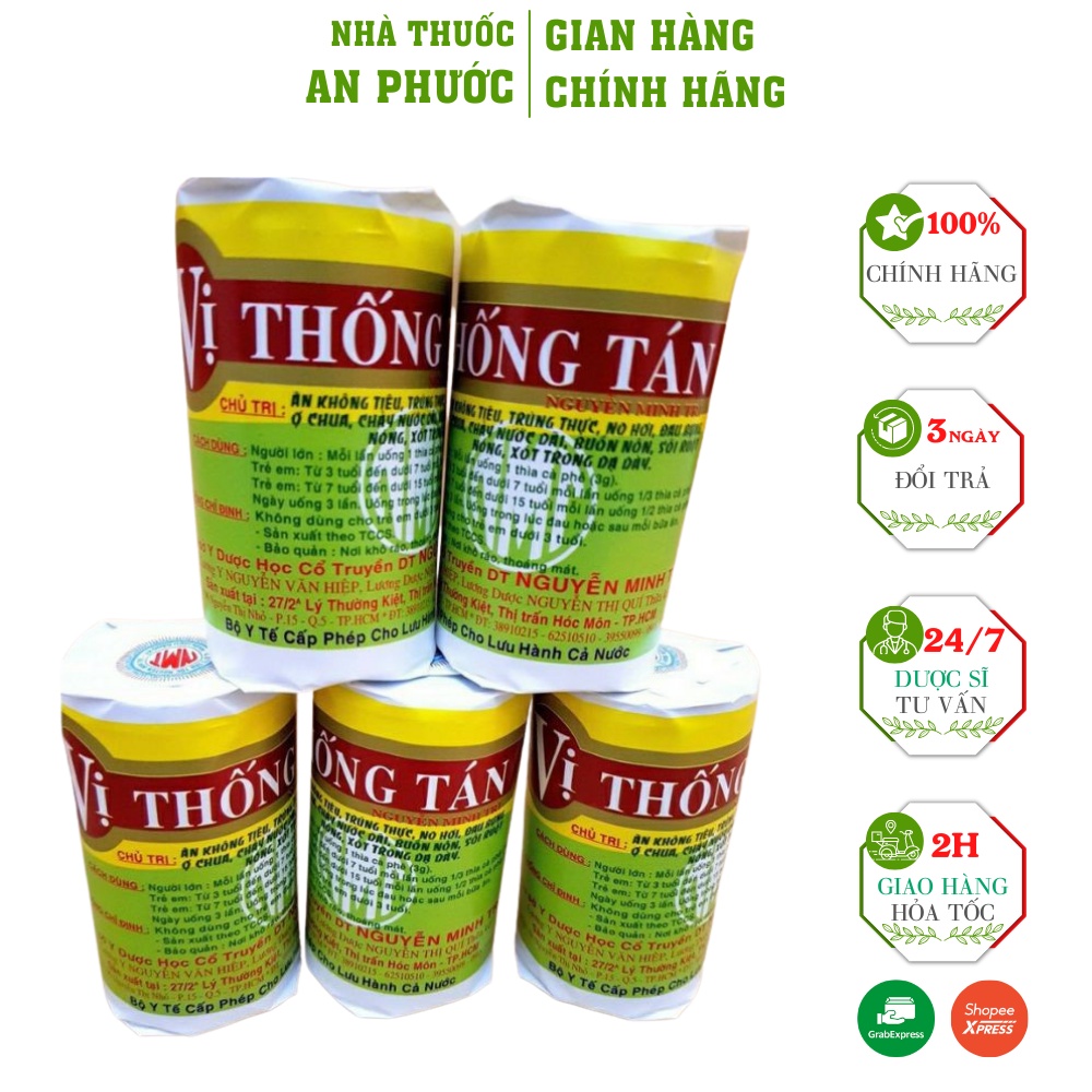 Vị Thống Tán ⚡ CAM KẾT CHÍNH HÃNG ⚡Hổ Trợ Ăn Không Tiêu, Đầy Hơi, Sôi Bụng an toàn, hiệu quả