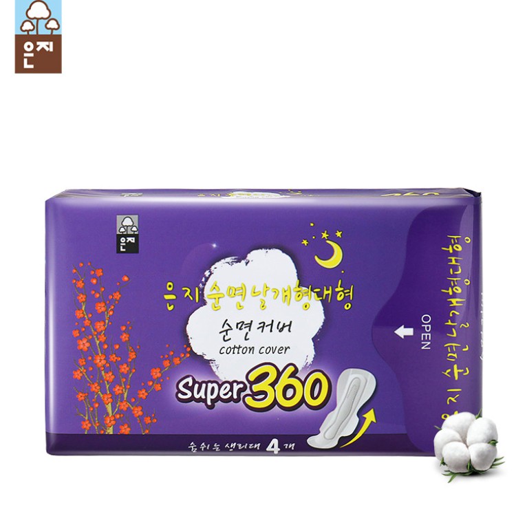 Băng vệ sinh ban đêm Hàn Quốc Super 360 (4 miếng)