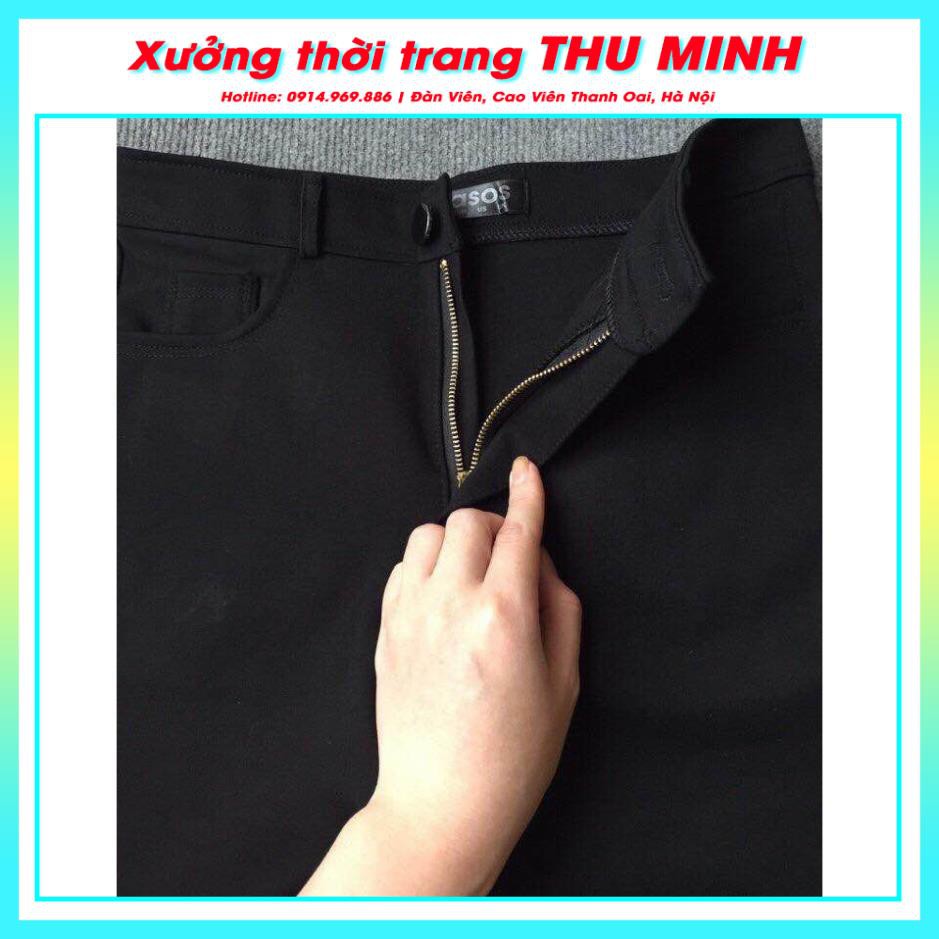 Quần Legging chất dày dặn, Quần legging cúc khóa size lớn đến 75kg Q2H04